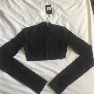 Puma Fenty by Rihanna Black Cropped Top NWT XS